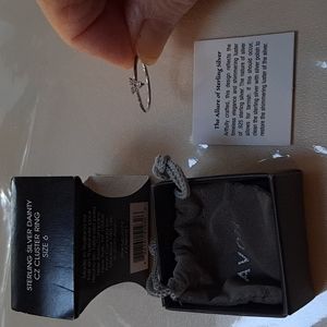 Avon Sterling Silver with CZ ring sz 6